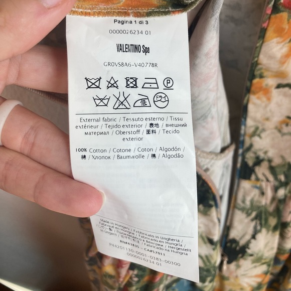 Red Valentino Floral Fit & Flare Dress Size 44 - Picture 8 of 9